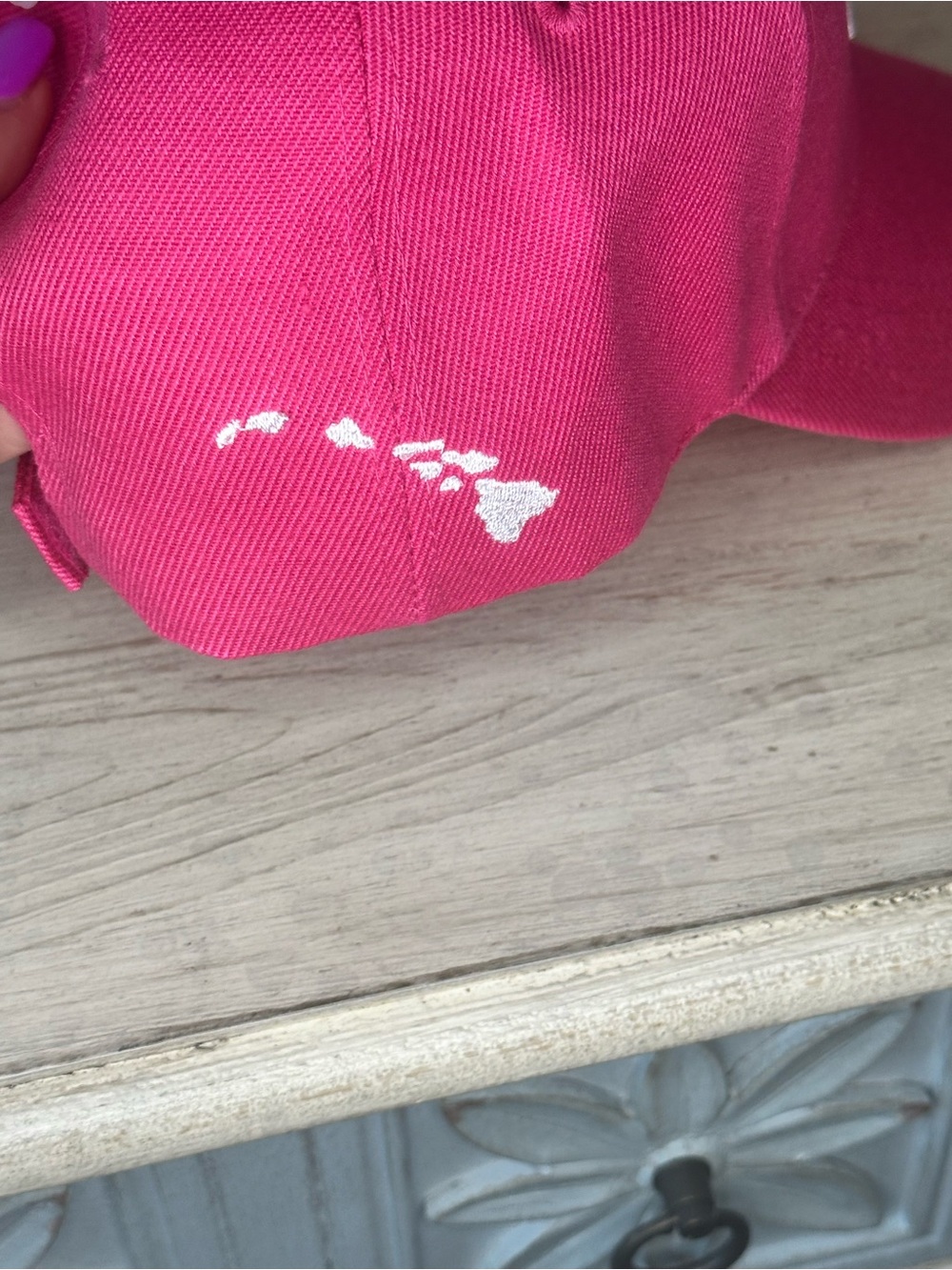 aloha Pink Adjustable Baseball Cap - Picture 3 of 8